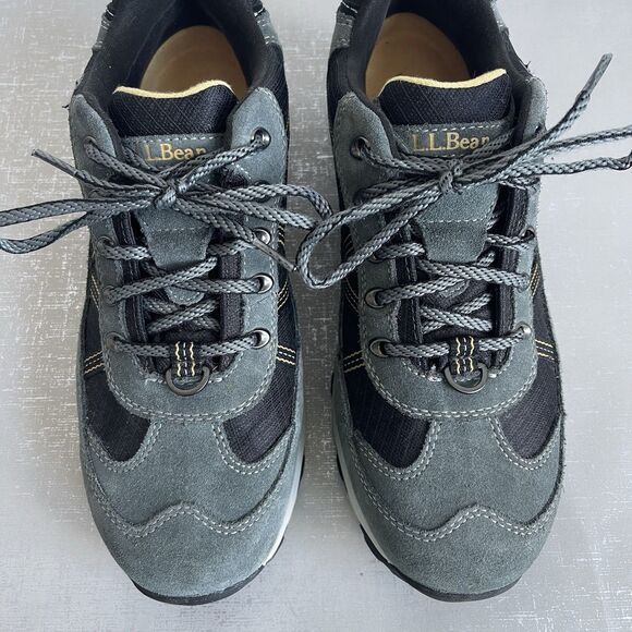 LL Bean Tek 2.5 Waterproof Suede Trail Hiking Shoes Mens 9 M Gray/Black main image 16